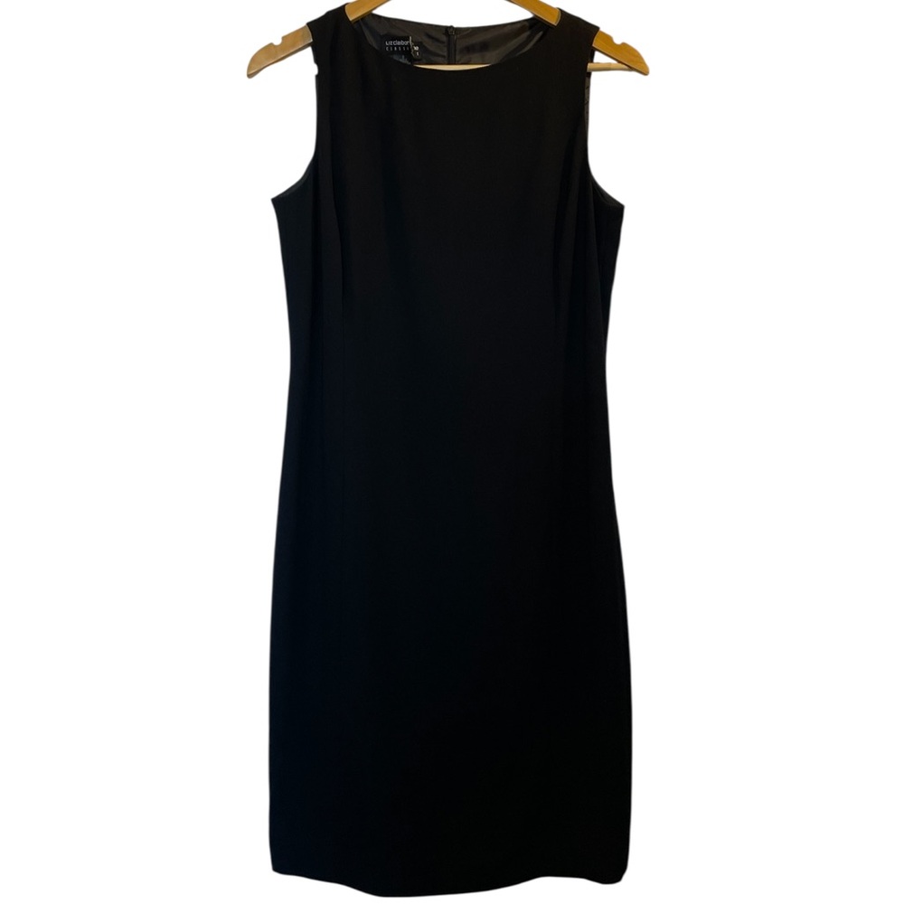 Lliz Claiborne Classics Black Basic Sleeveless Ro… - image 1